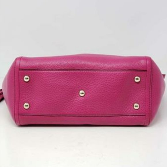 Auth GUCCI Soho Fuchsia Calfskin Crossbody Bag - Picture 7 of 16